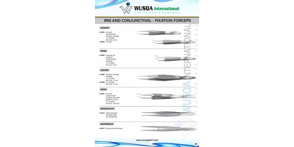 Iris and Conjunctival Forceps 